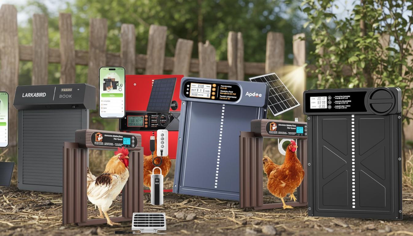Best Automated Chicken Coop Door - Solar-Powered, Smart App Control, Enhanced Safety Features