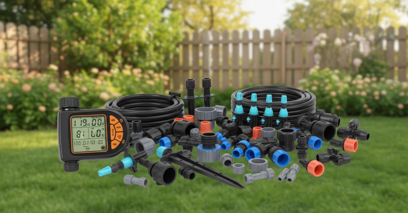 Best Automated Drip Irrigation Kit - Efficient Watering, Easy Programmable Timer, Garden Convenience