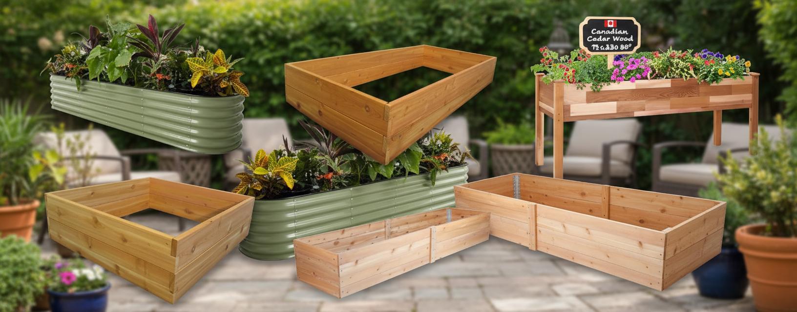 Best Cedar Wood Raised Garden Bed - Durable Construction, Spacious Design and Easy Maintenance