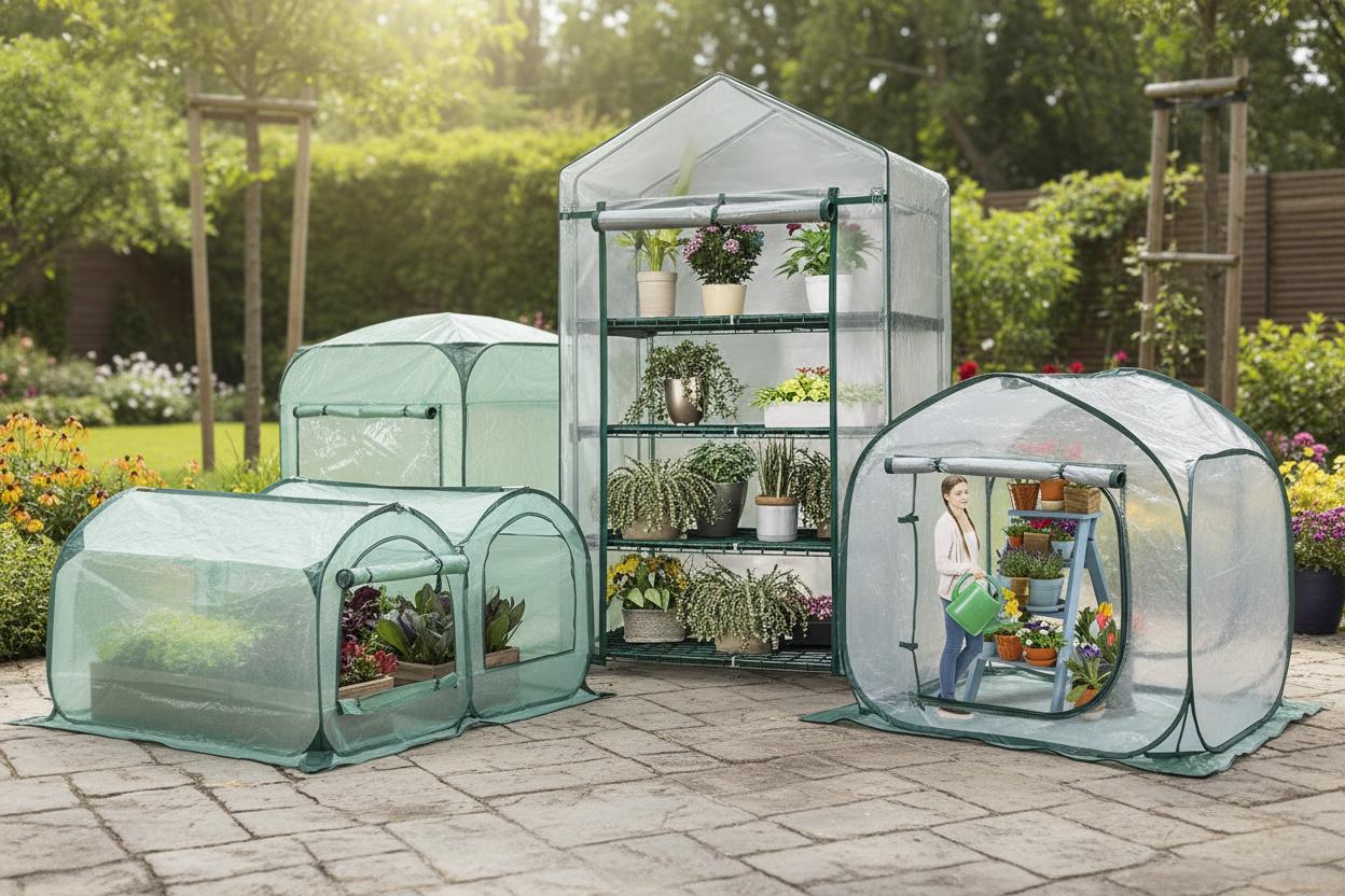 Best Collapsible Greenhouse - Durable PE Cover, Frost Protection, and Enhanced Ventilation