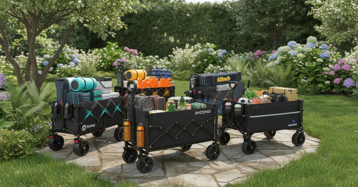 Best Collapsible Harvesting Cart - Lightweight, Foldable, Versatile for Outdoor and Shopping Use
