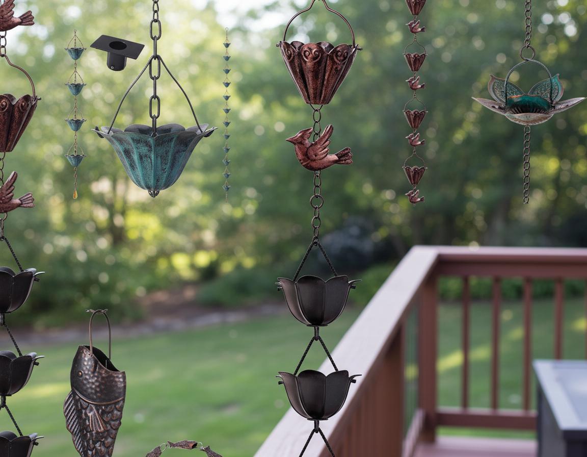 Best Decorative Rain Chains - Enhancing Garden Aesthetics, Rust-Resistant Durability and Elegant Water Flow
