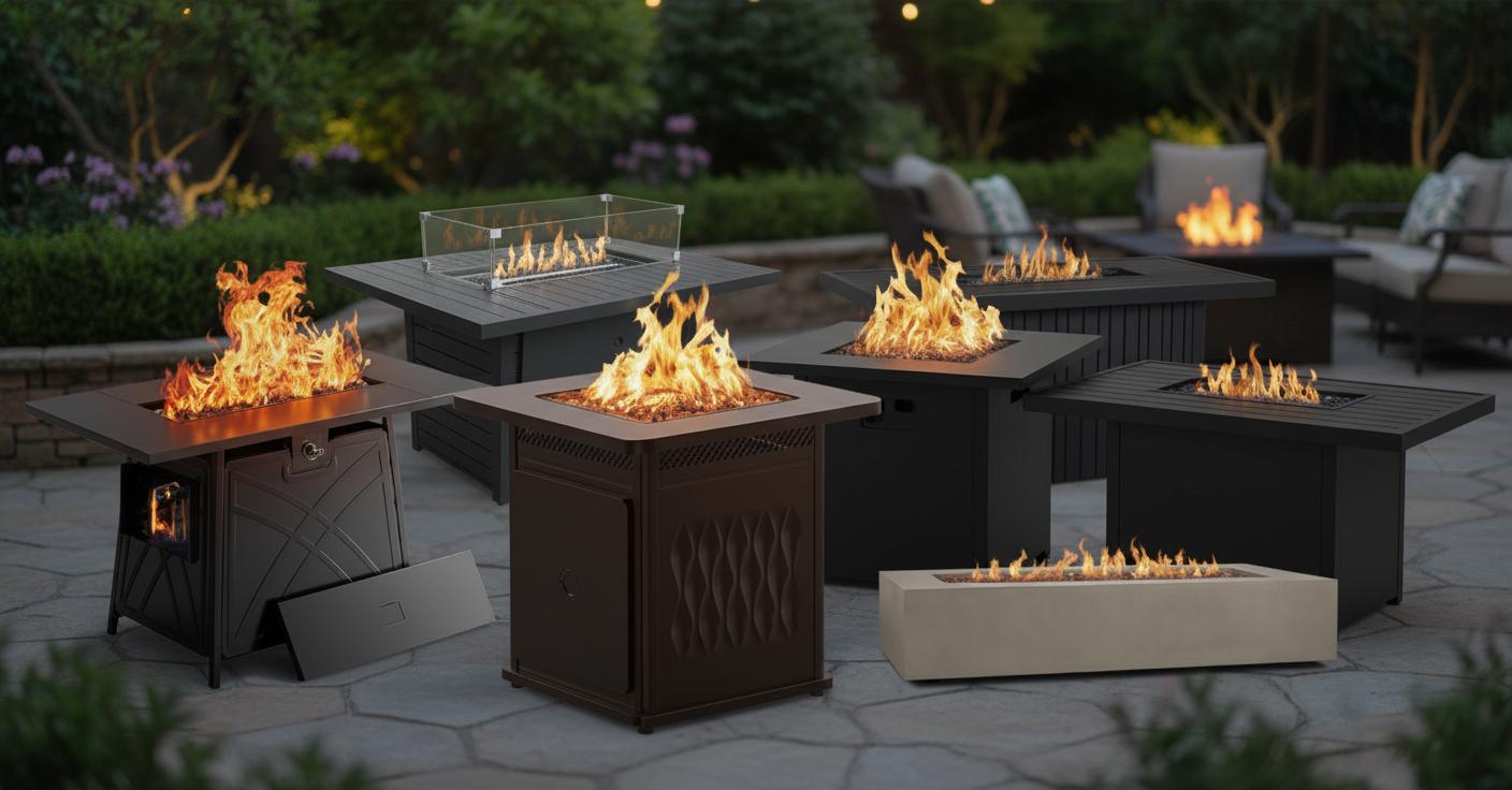Best Fire Pit Table with Hidden Storage - Durable Construction, High-Heat Performance, and Ample Storage Space
