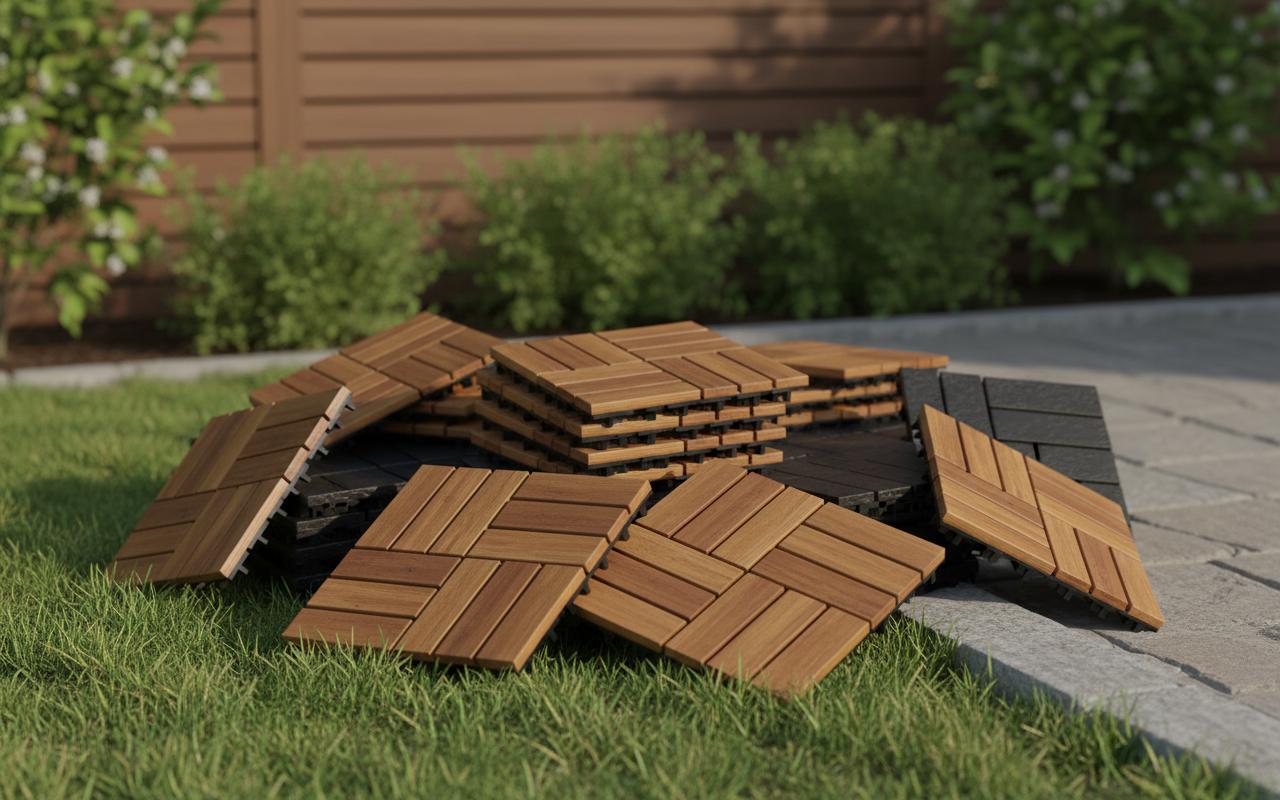 Best Floating Deck Tiles - Easy-to-Install, Waterproof, Durable Acacia Wood