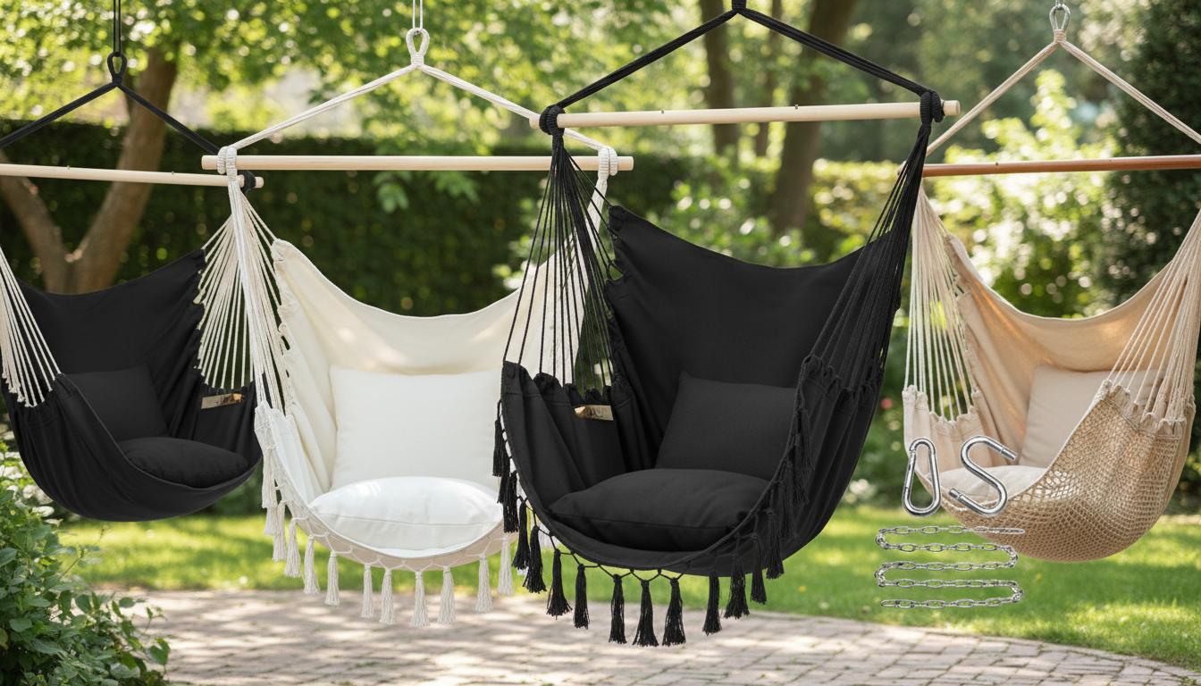 Best Hanging Hammock Chair - Ultimate Comfort, Full Body Support, Versatile Indoors and Outdoors