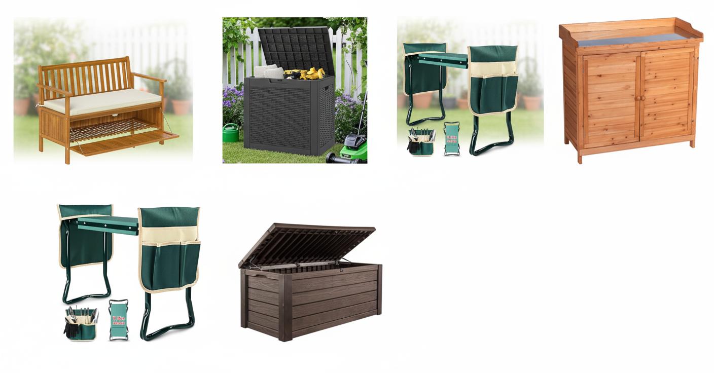 Best Hidden Storage Garden Bench - Comfortable Outdoor Seating, Convenient Storage Solution, Durable Weather-Resistant Design