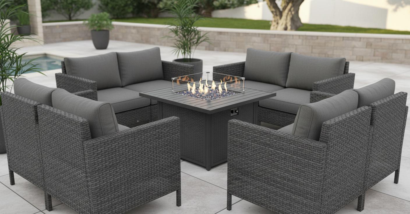 Best Modular Fire Pit Seating Set - Versatile Comfort, Durable Design and Easy Outdoor Setup