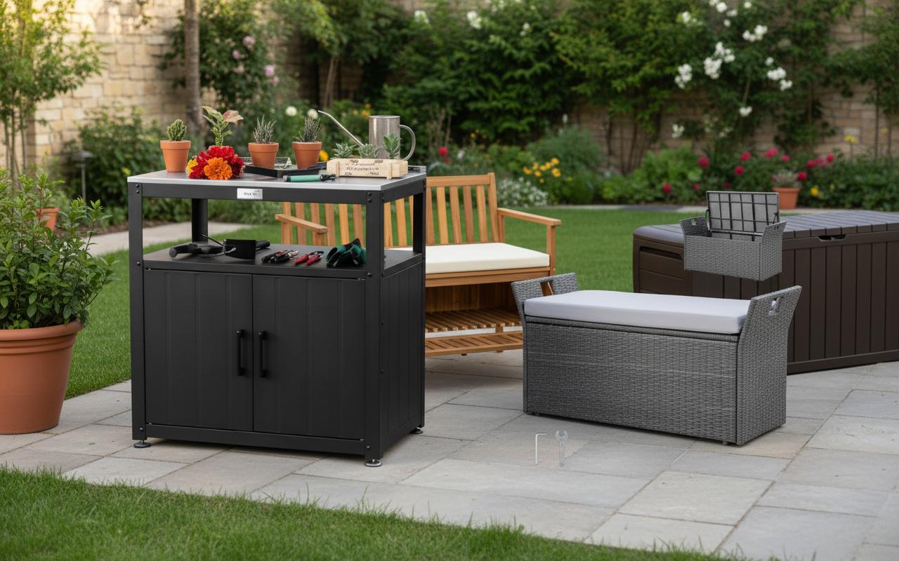 Best Modular Garden Storage Bench - Versatile Seating, Stylish Design, Indoor and Outdoor Use