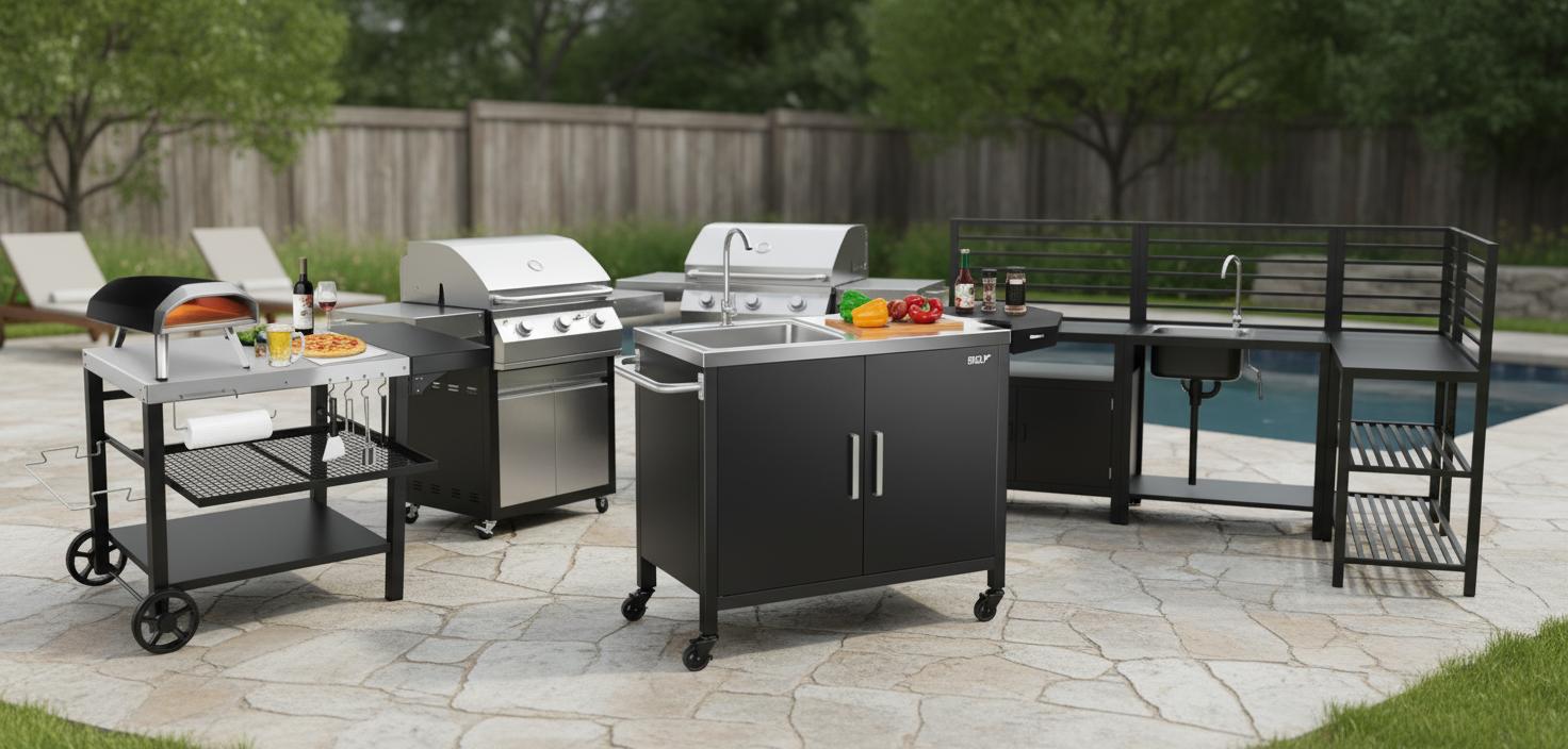 Best Modular Outdoor Kitchen Island - Spacious, Portable, and Perfect for Outdoor Cooking Enthusiasts