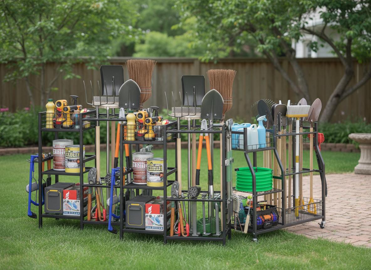 Best Multi-Function Garden Tool Cart - Durable, Mobile Tool Storage, Easy Lawn and Sand Mobility