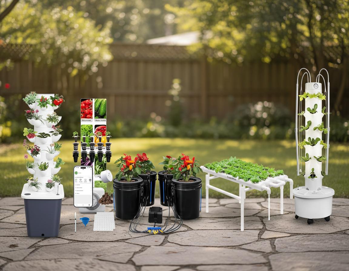 Best Outdoor Hydroponic Grow System - Easy Setup, Automated Watering, Vertical Gardening