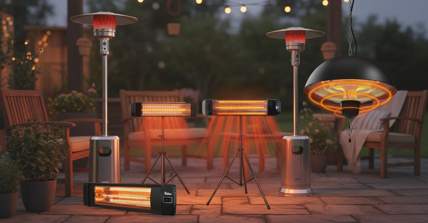 Best Outdoor Infrared Patio Heater - Energy-Efficient Carbon Technology, Durable Design and Rapid Heat Distribution