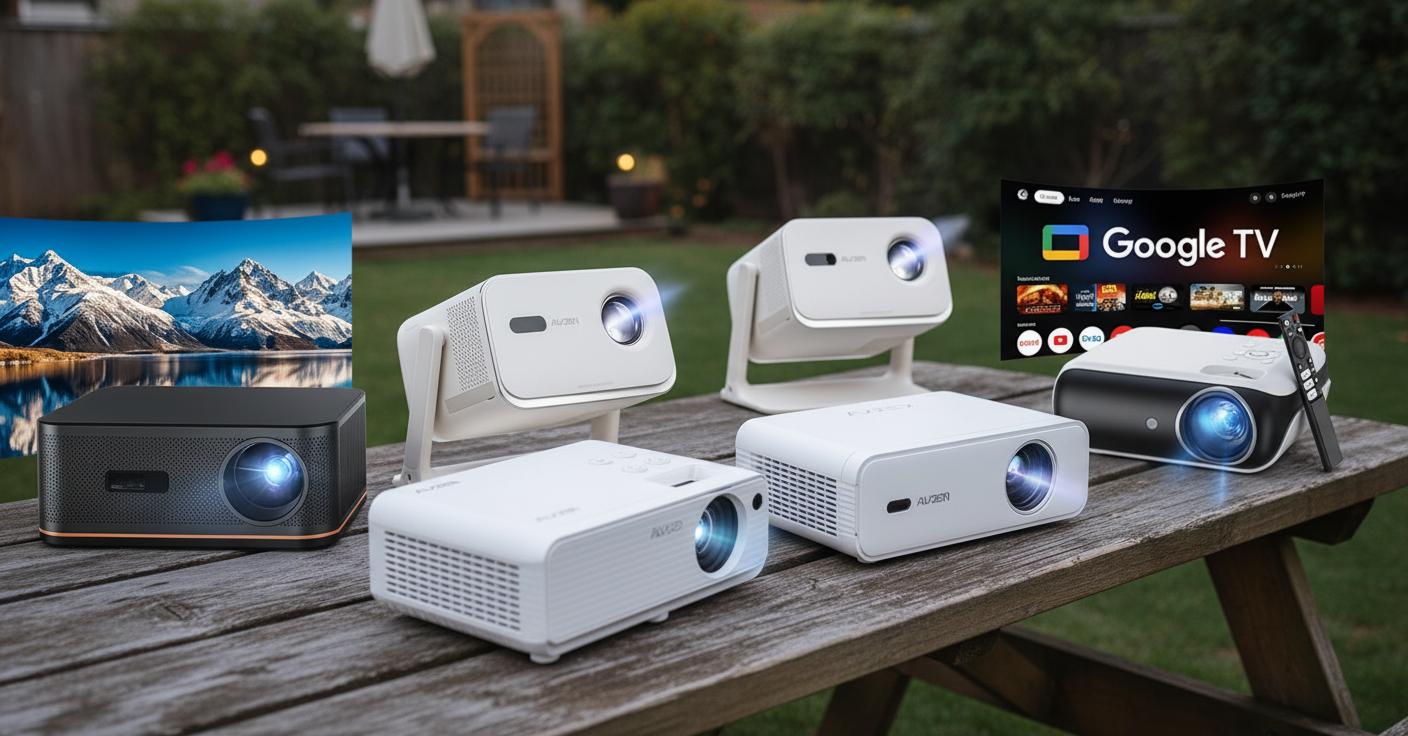Best Outdoor Smart Projector - Crisp 4K Display, Smart Connectivity, and Easy Setup