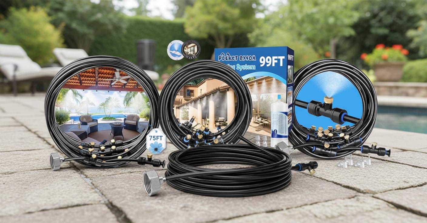 Best Patio Misting System - Efficient Cooling, Easy Installation, and Durable Design