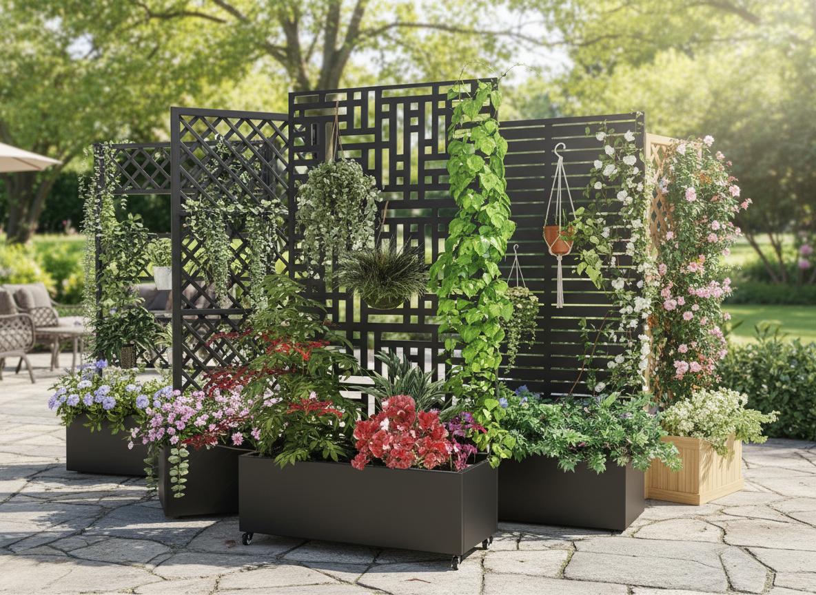 Best Privacy Screen Planter Box - Enhanced Privacy, Optimal Mobility, and Ideal for Climbing Plants