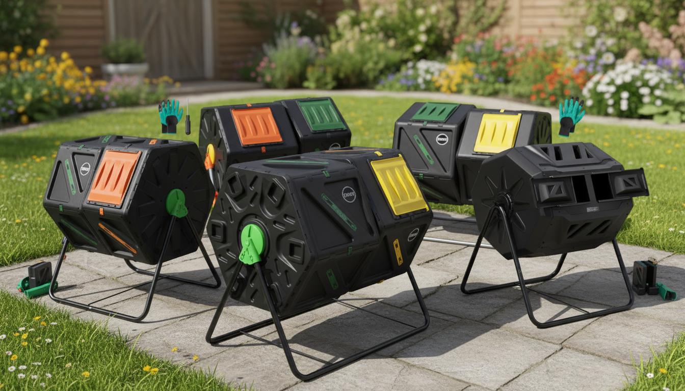 Best Rolling Compost Tumbler - Efficient Dual-Rotation, Eco-Friendly Design, Durable Build