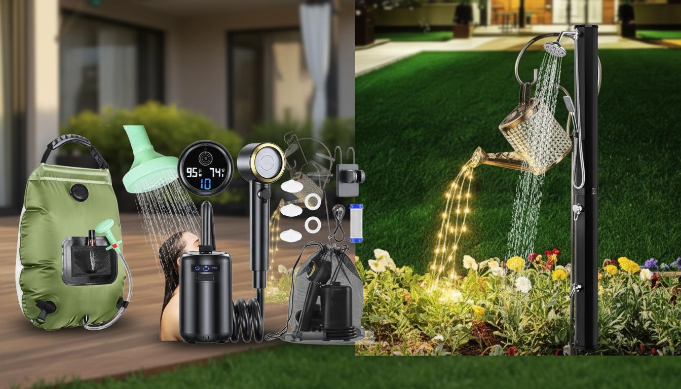 Best Solar-Powered Garden Shower - Portable, Solar-Heated, Easy to Use