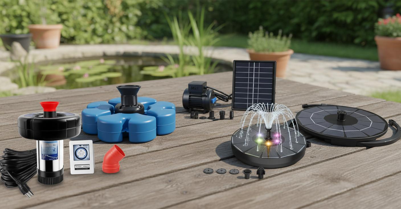 Best Solar-Powered Pond Fountain - Enhances Oxygen Levels, Eco-Friendly, and Easy Installation