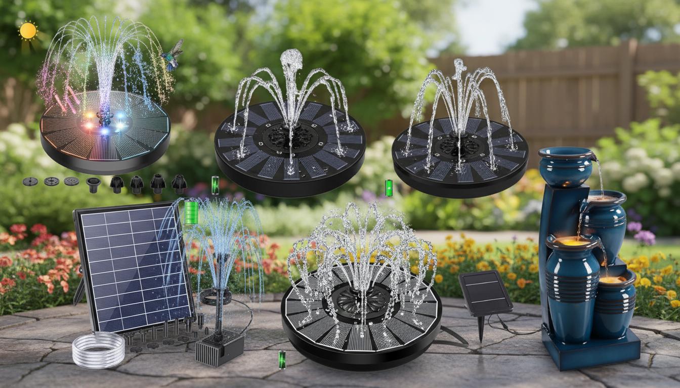 Best Solar-Powered Water Feature - Eco-Friendly, Colorful, and Perfect for Garden Lovers