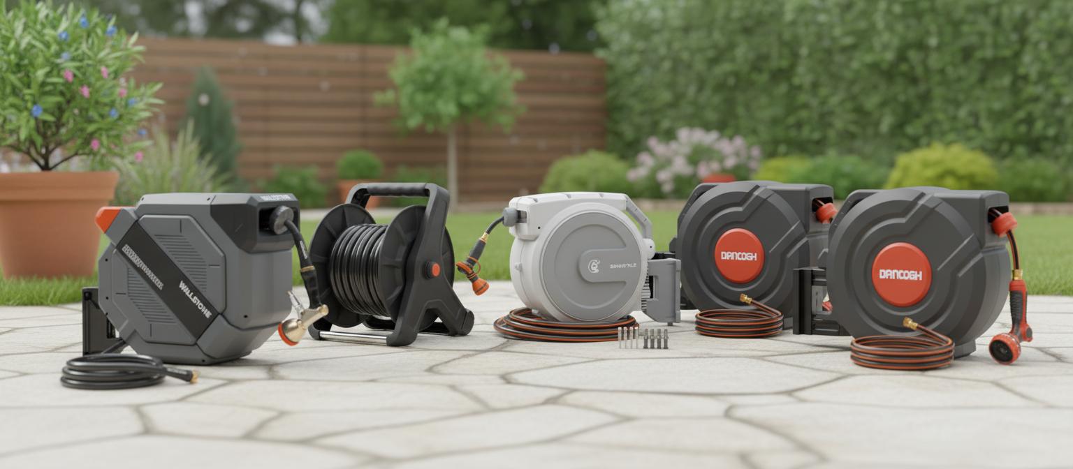 Best UV-Sterilizing Hose Reel - Effortless Hose Storage, Versatile Watering Options, Durable Outdoor Design