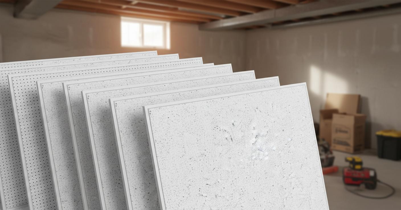 Best Acoustic Ceiling Tiles for Basements - Superior Soundproofing, Easy Installation, and Moisture Resistance
