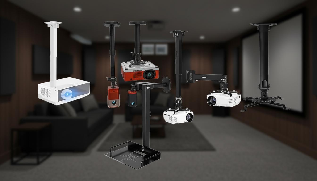 Best Basement Home Theater Projector Mount - Secure, Ceiling-Friendly, Durable