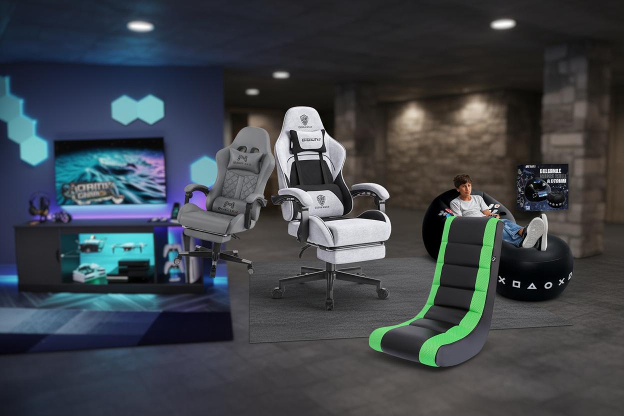 Best Custom Gaming Room Furniture - Sturdy Comfort, Ergonomic Design, Superior Lumbar Support