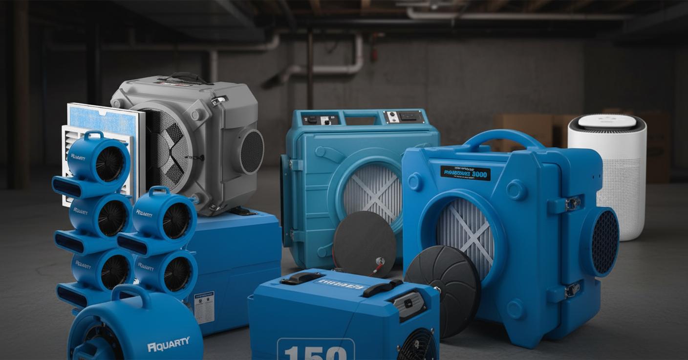 Best Dehumidifier Air Scrubber - Powerful 3-Stage Filtration, Enhanced Indoor Air Quality, Efficient Moisture Removal