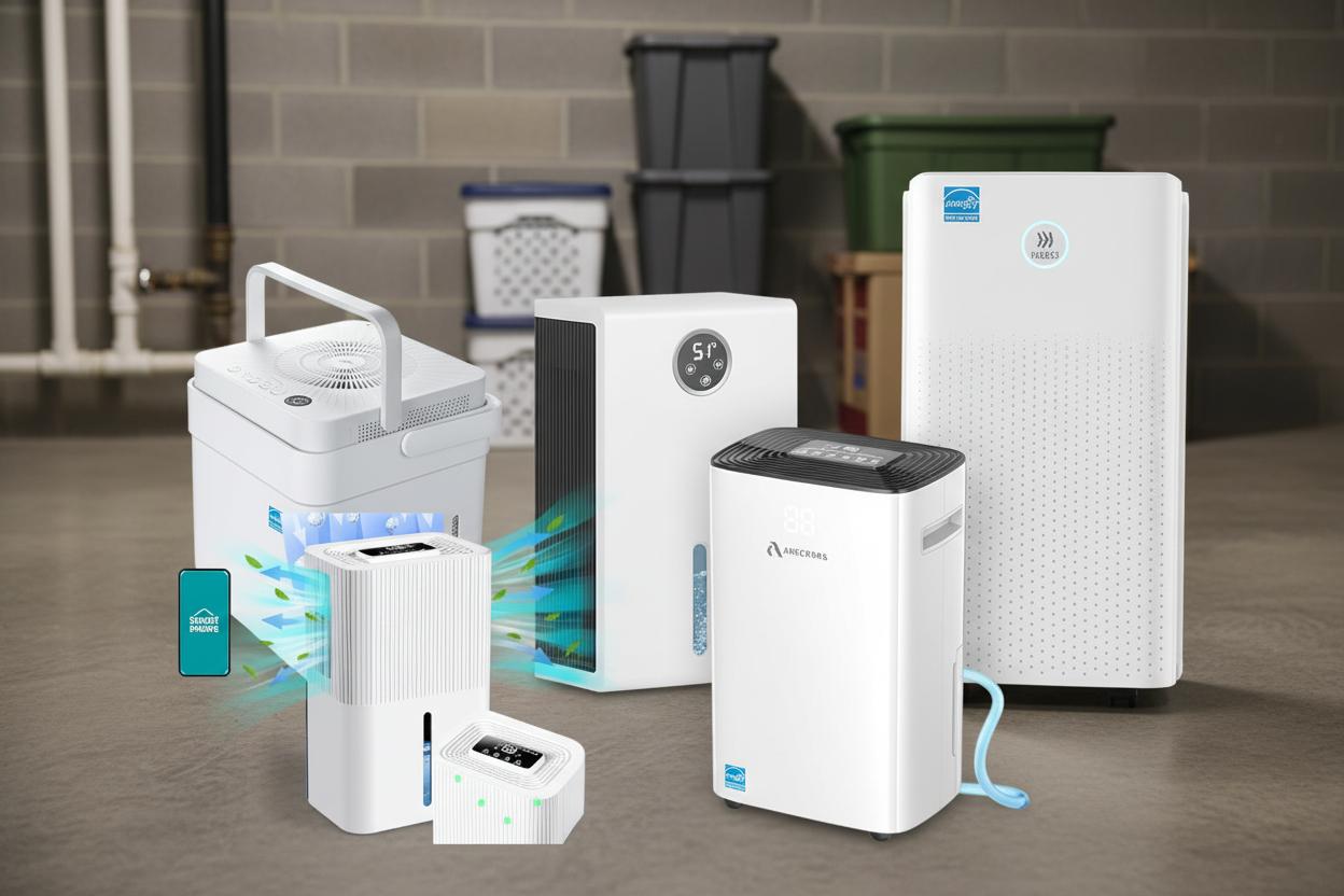 Best Dehumidifier with Smart Sensor - Efficient Humidity Control, Ideal for Large Spaces, Advanced Moisture Detection