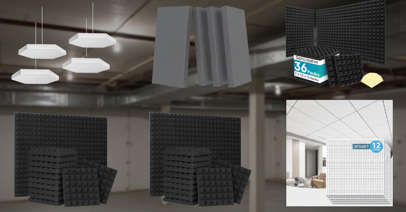 Best Drop Ceiling Soundproof Panels - Effective Sound Absorption, Home Theater Friendly, Studio Quality