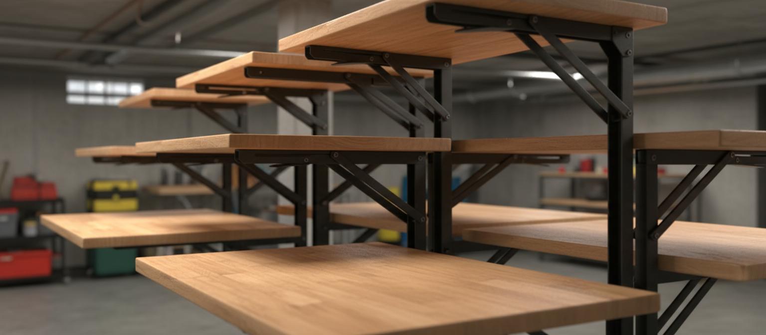Best Folding Wall Workbench - Heavy-Duty Shelf Support, Space-Saving Design, and Versatile DIY Use