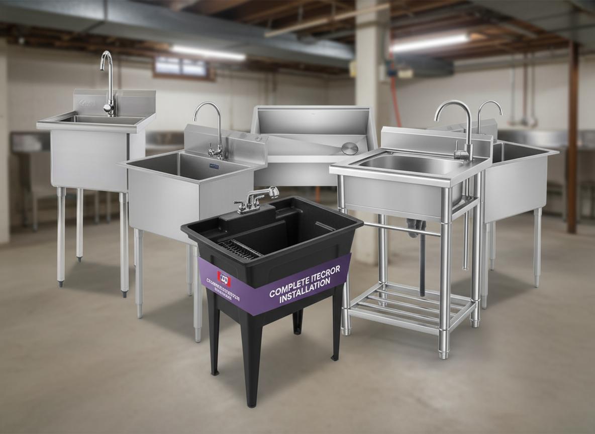 Best Heavy-Duty Utility Sink Station - Durable Construction, Spacious Basin, and Easy Installation