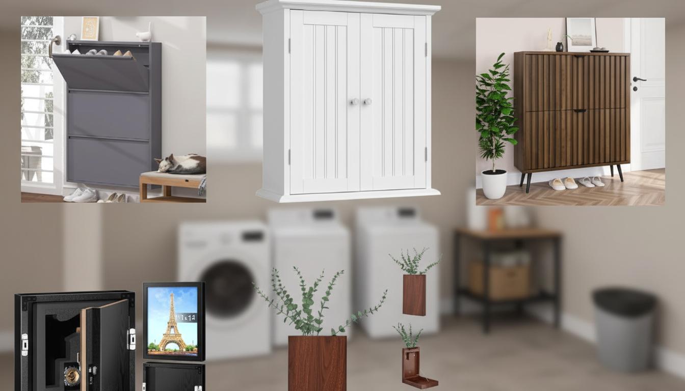 Best Hidden Storage Wall Cabinets - Efficient Shoe Organization, Space-Saving Design, and Stylish Entryway Solution
