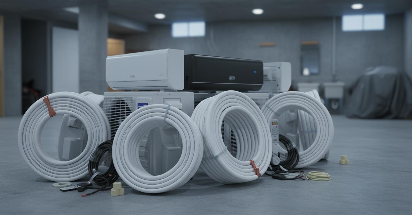 Best Mini Split HVAC System - Efficient Installation, Insulated Copper Tubing, Energy Saving