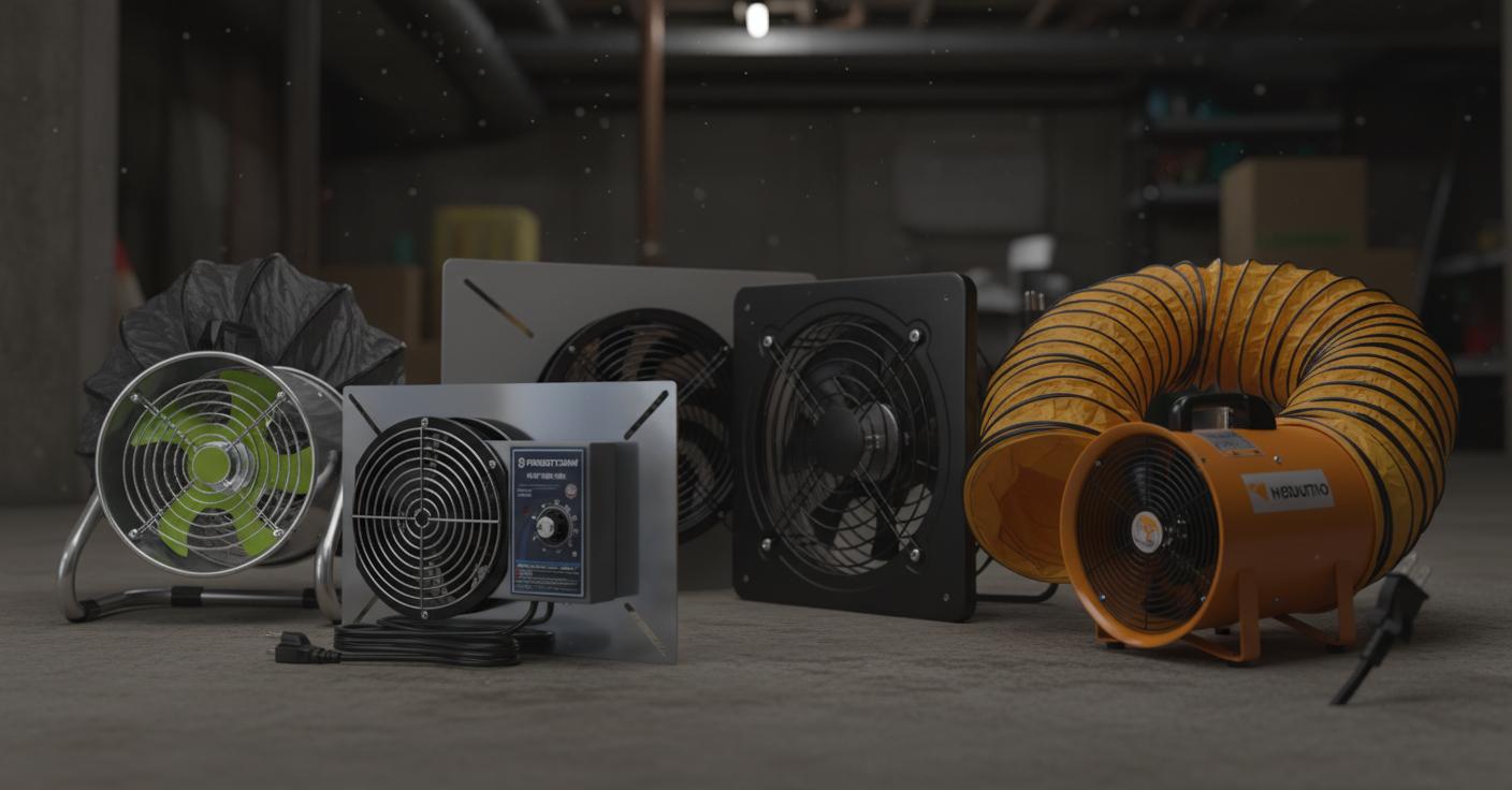 Best Portable Basement Ventilation Fan - Efficient Airflow, Durable Build, Quiet Operation