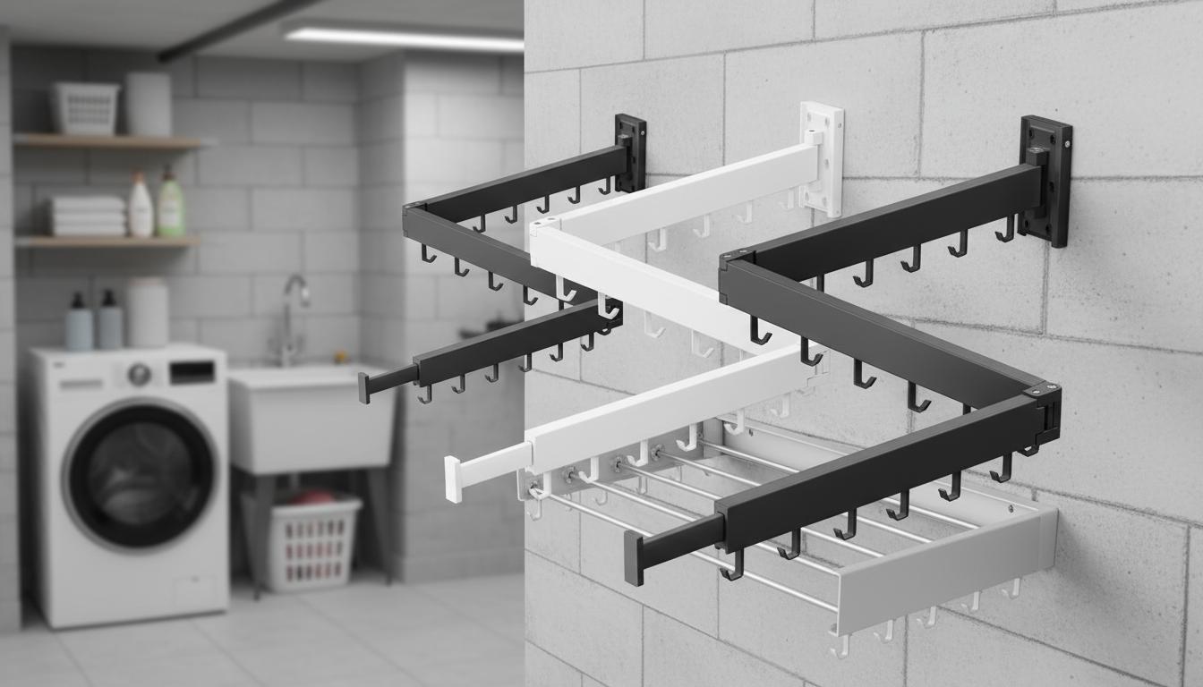 Best Retractable Laundry Drying Rack - Space-Saving, Wall-Mounted, Easy to Use