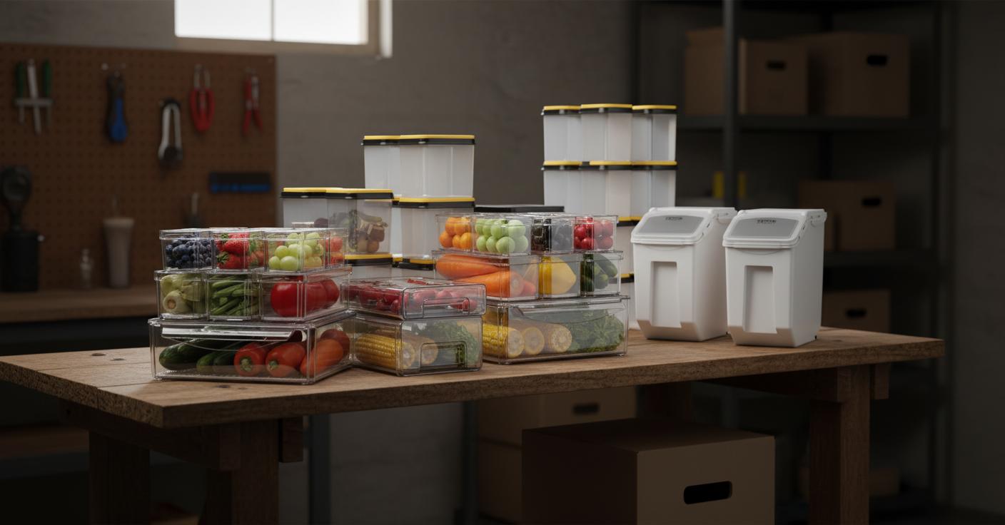 Best Stackable Food Storage Bins - Space-Saving, Durable, and Easy to Clean