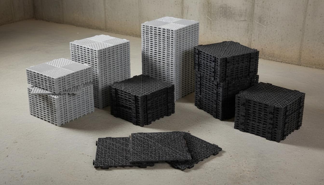 Best Subfloor Drainage Tiles - Slip-Resistant, Efficient Water Management, Durable