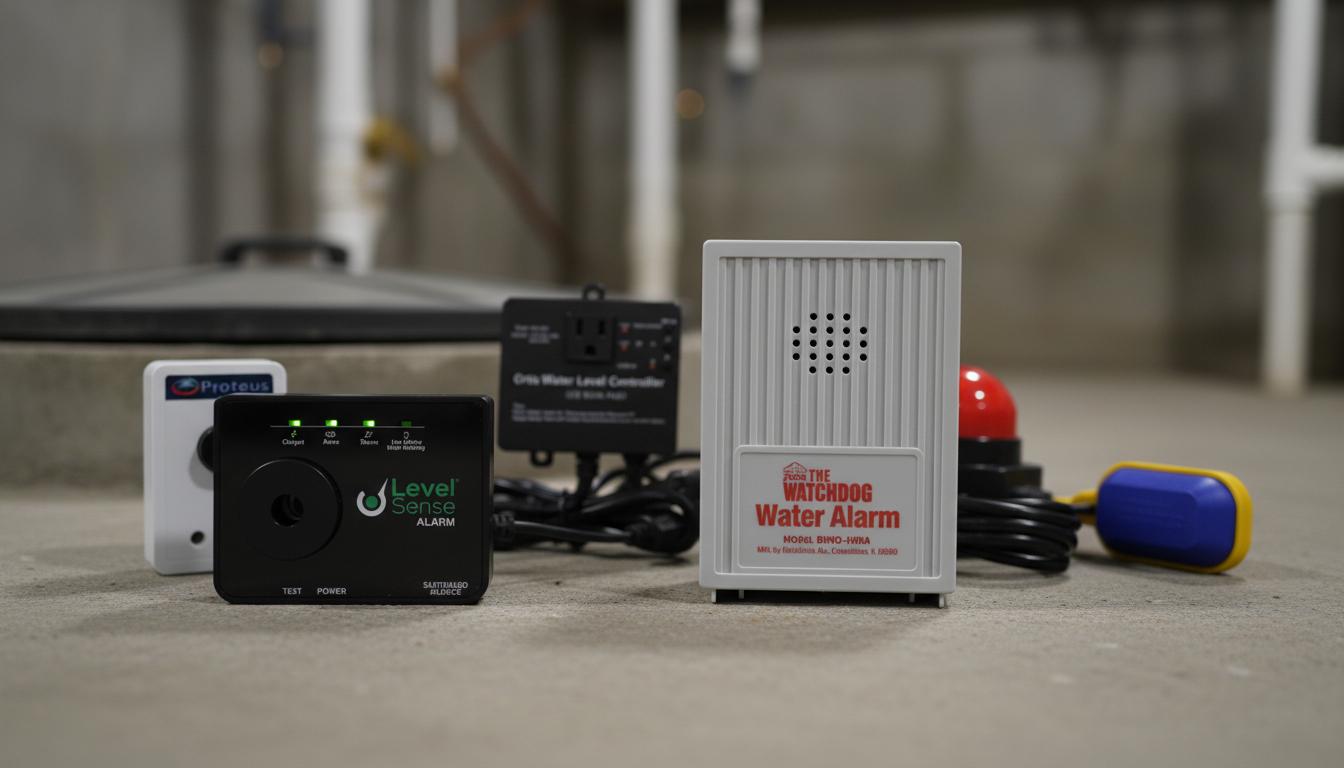 Best Sump Pump Alarm Sensor - Real-Time Alerts, Reliable Flood Protection and Easy Installation