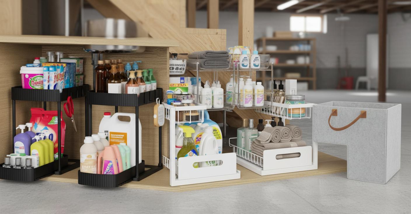 Best Under-Stair Storage Kits - Maximizing Under-Sink, Under-Cabinet Space, and Easy Installation