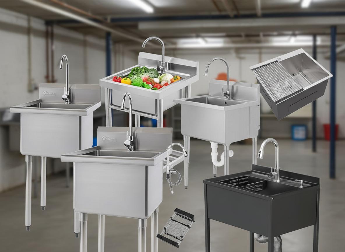 Best Utility Sink with Filtration - Versatile Design, Pull-Out Faucet, and Convenient Towel Bar