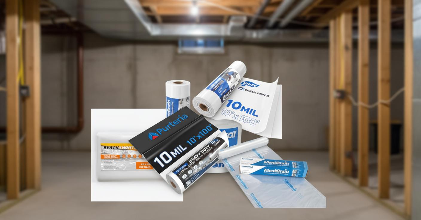 Best Vapor Barrier Membrane - Superior Moisture Protection, Mold Prevention, and Durable Crawl Space Solution