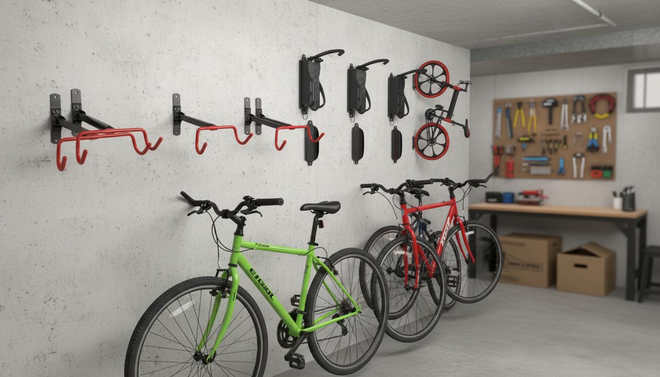 Best Wall-Mount Bike Storage Rack - Space-Saving Design, Foldable Wall Mounts, Easy Organization