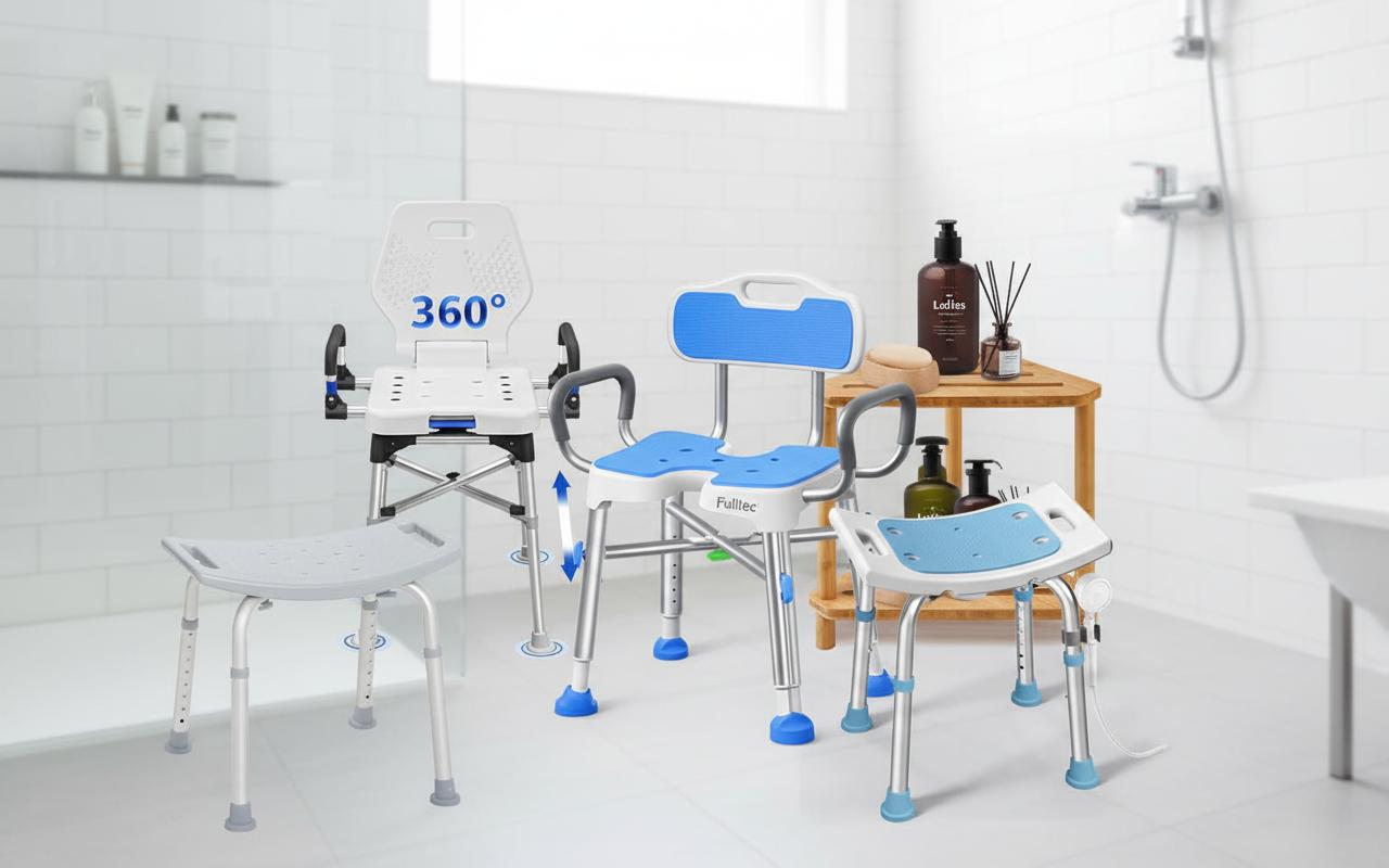 Best Adjustable Shower Stool - Sturdy Support, Easy Adjustability, Comfortable Seating