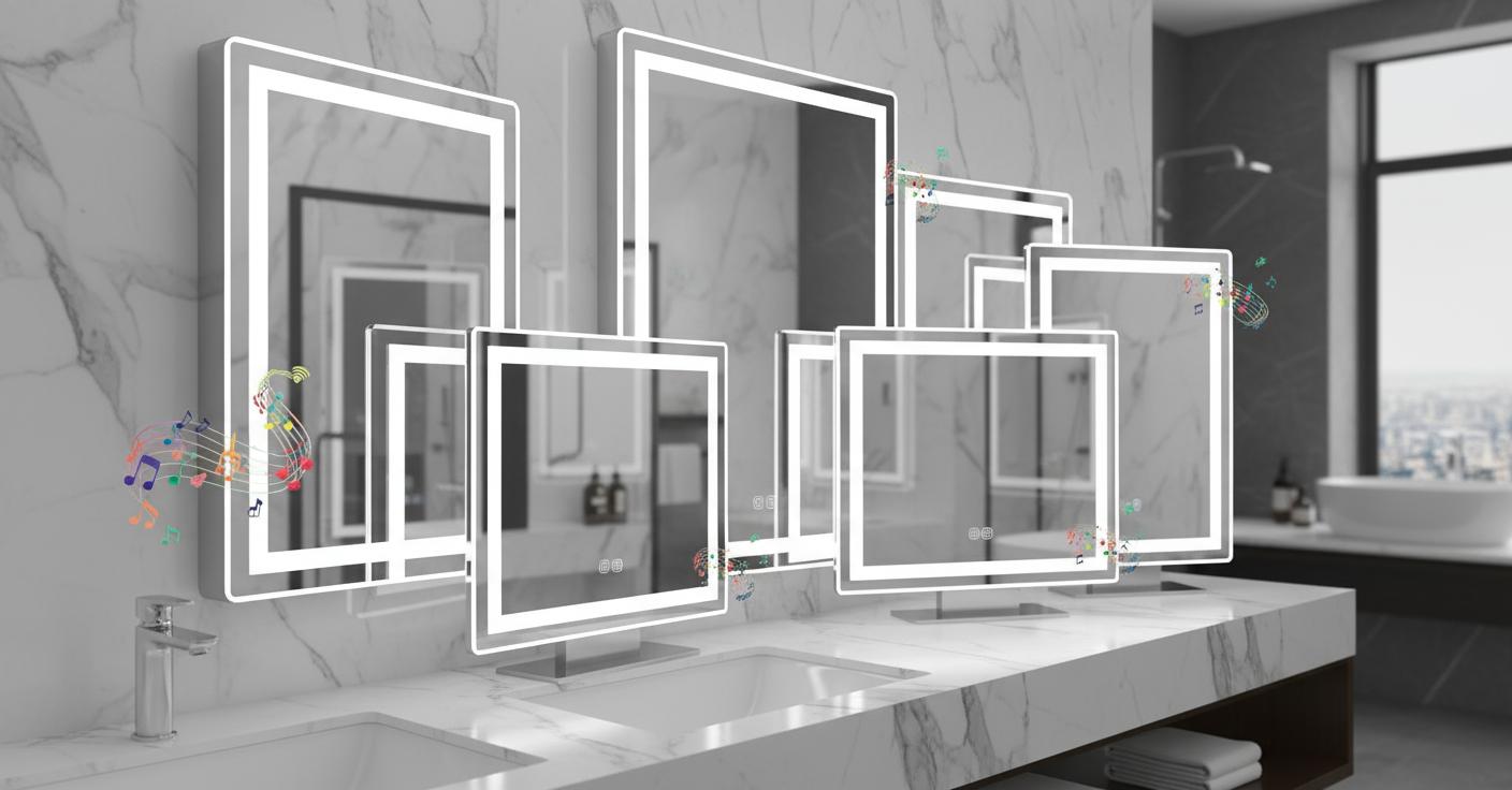 Best Anti-fog Bluetooth Mirror - Multifunctional, Illuminated, Audio-Enabled