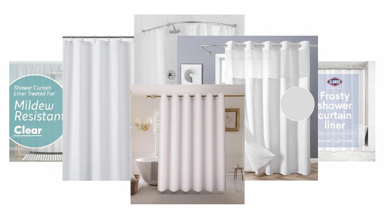 Best Anti-Mold Shower Curtain Liner - Durable, Odorless, and Washable with Rust-Proof Magnets