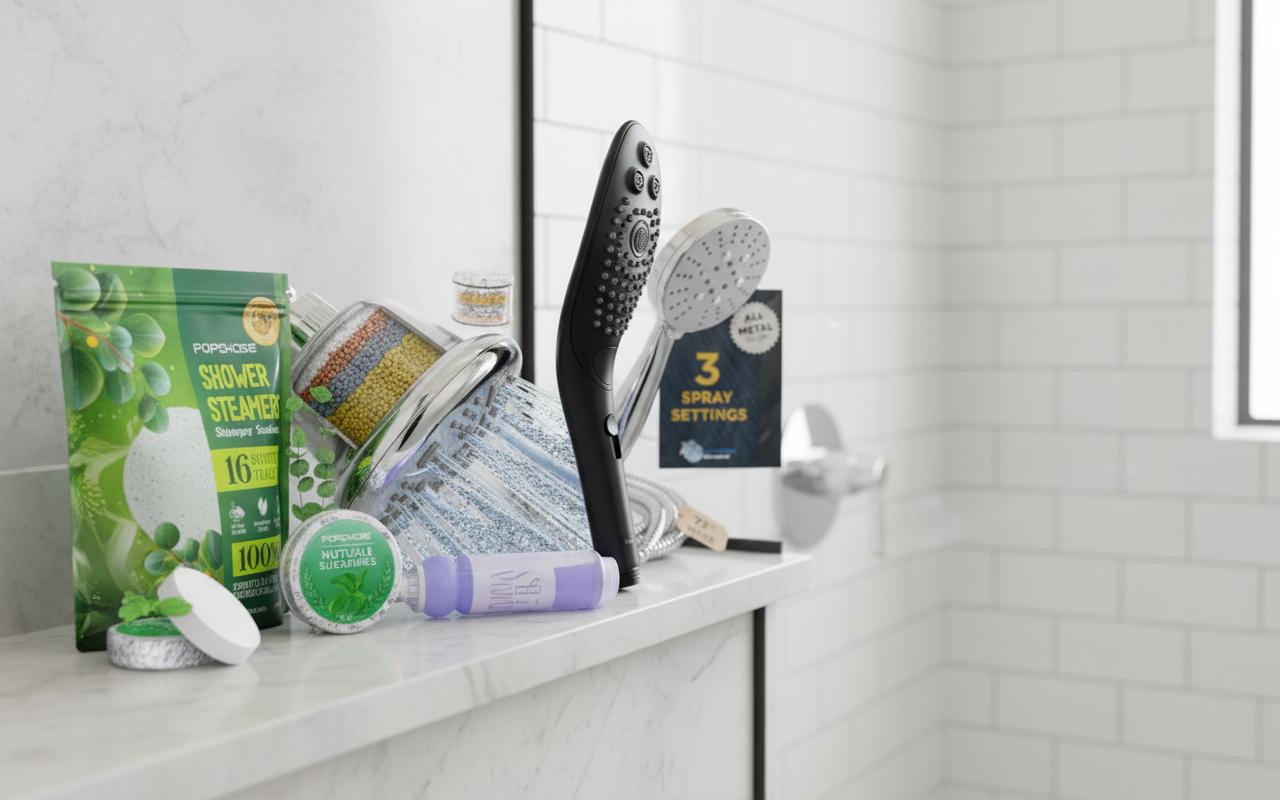 Best Aromatherapy Showerhead - effective nasal congestion relief, soothing essential oils, easy installation