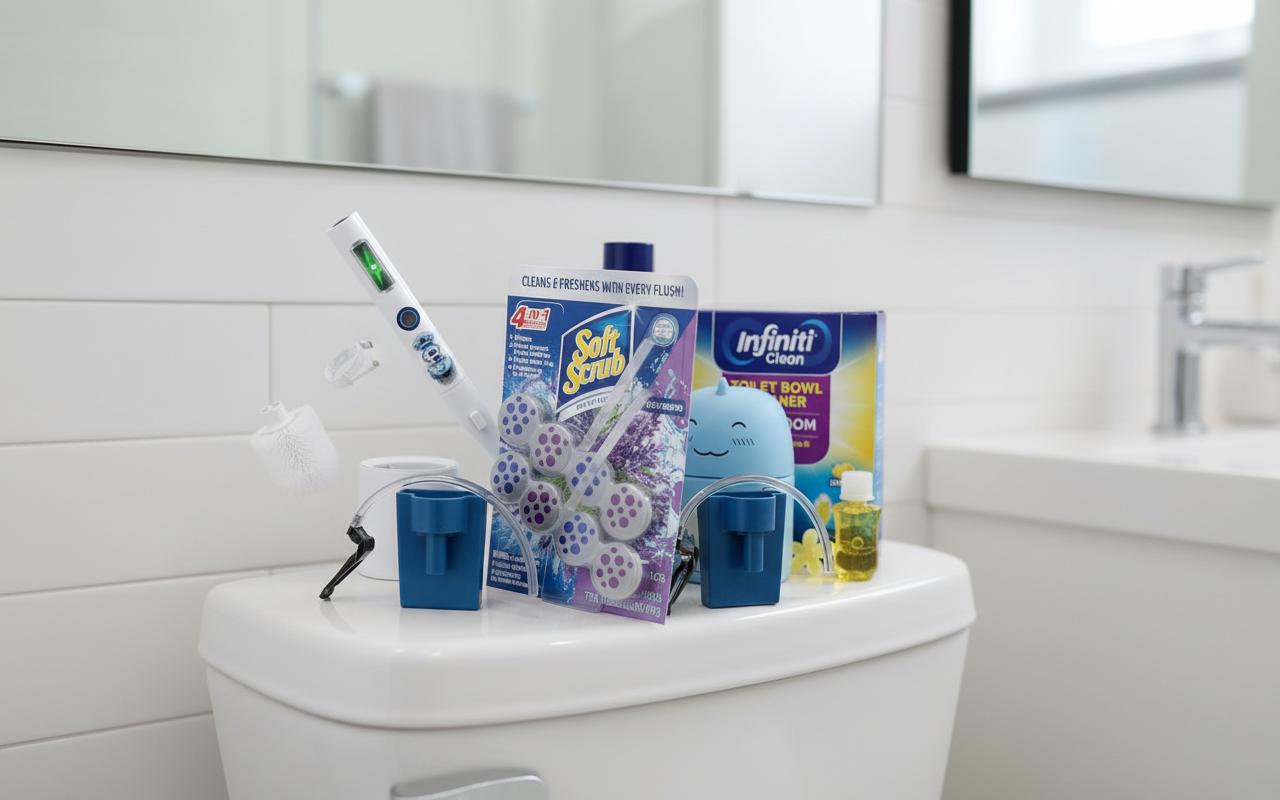 Best Automatic Toilet Bowl Cleaner - Rechargeable Power, Effortless Use, Thorough Cleaning