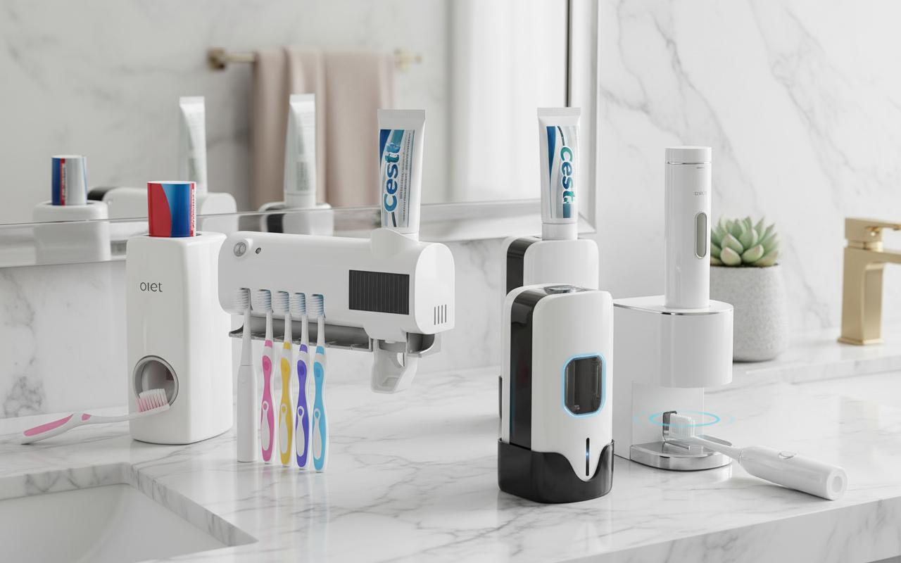 Best Automatic Toothpaste Dispenser - Hands-Free Operation, Organized Toothbrush Storage, and Easy Installation