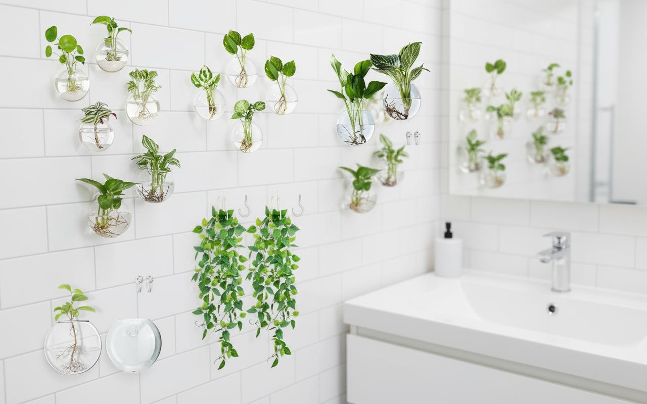Best Bathroom Plant Wall Kit - Stylish Display, Space-Saving Design and Easy Installation